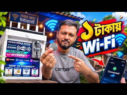 Coin দিলেই WiFi Zone😱 এই Machine কীভাবে কাজ করে? | Coin WiFi Machine Bangladesh