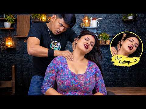 Indian Woman's Ultimate Head, Forehead & Shoulder Massage | Deep Relaxation & Stress Relief ASMR