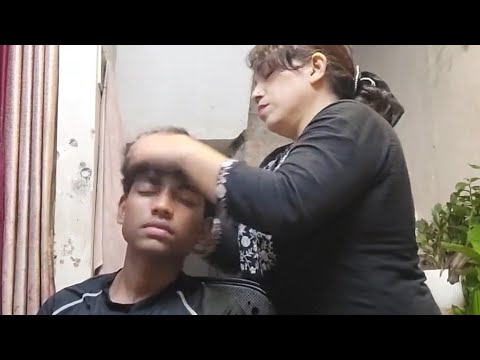 Asmr Indian best traditional head massage relexible sleep 😴 💤 best ear massage 💆‍♀️ 😌 stress relief 