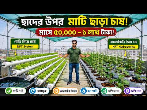 ছাদের উপরে মাটি ছাড়াই সবজি চাষ! | Soil-less Farming 